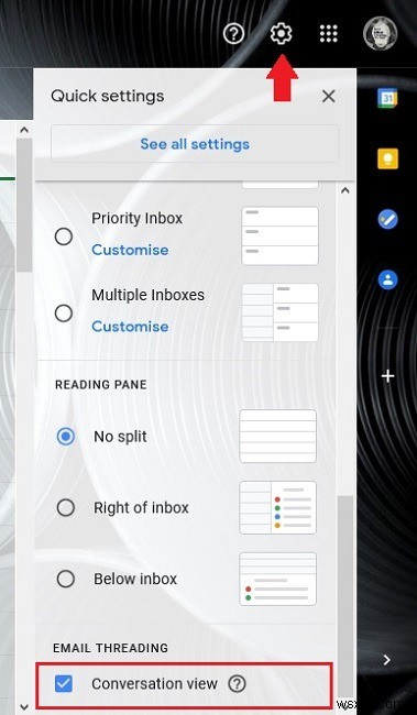 Gmailで会話ビューをオフにする方法 