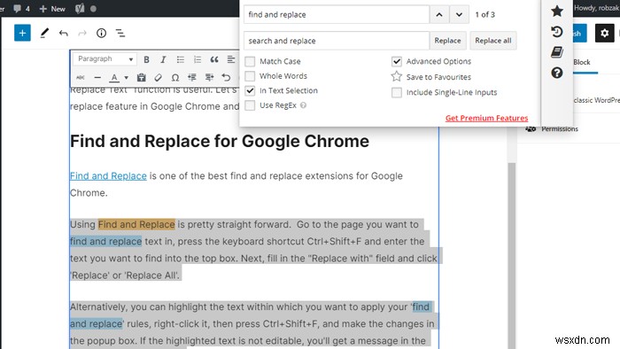 ChromeとFirefoxでテキストを検索して置き換える方法 