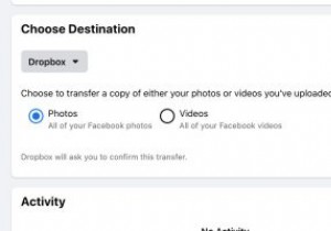 Facebookの写真をDropboxとGoogleの写真に転送する方法 