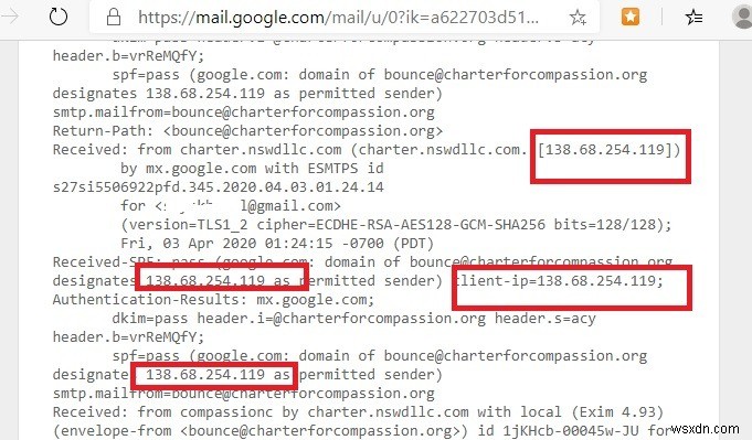 GmailのIPアドレスをブラックリストまたはホワイトリストに登録する方法 