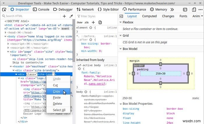 FirefoxのWeb開発ツールを使用してサイトをライブ編集する方法 