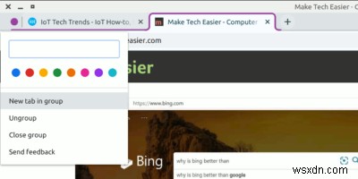 GoogleChromeでタブグループを使用する方法 