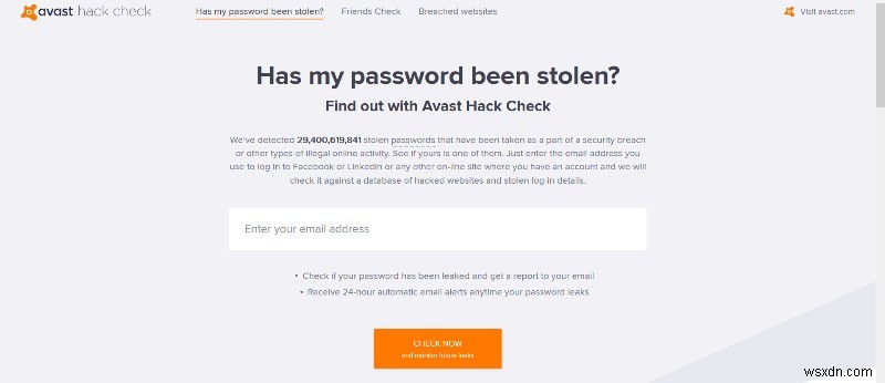 データ侵害の漏洩についてメールアドレスとパスワードを監視する方法 