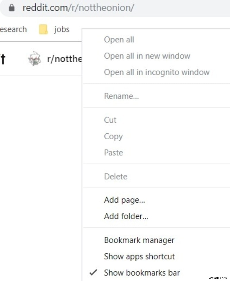 GoogleChromeを使用してコンピュータのブックマークを非表示にする方法 