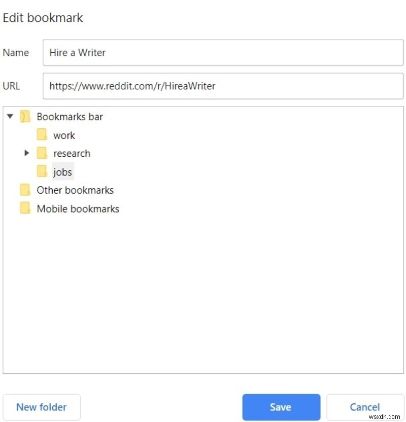 GoogleChromeを使用してコンピュータのブックマークを非表示にする方法 