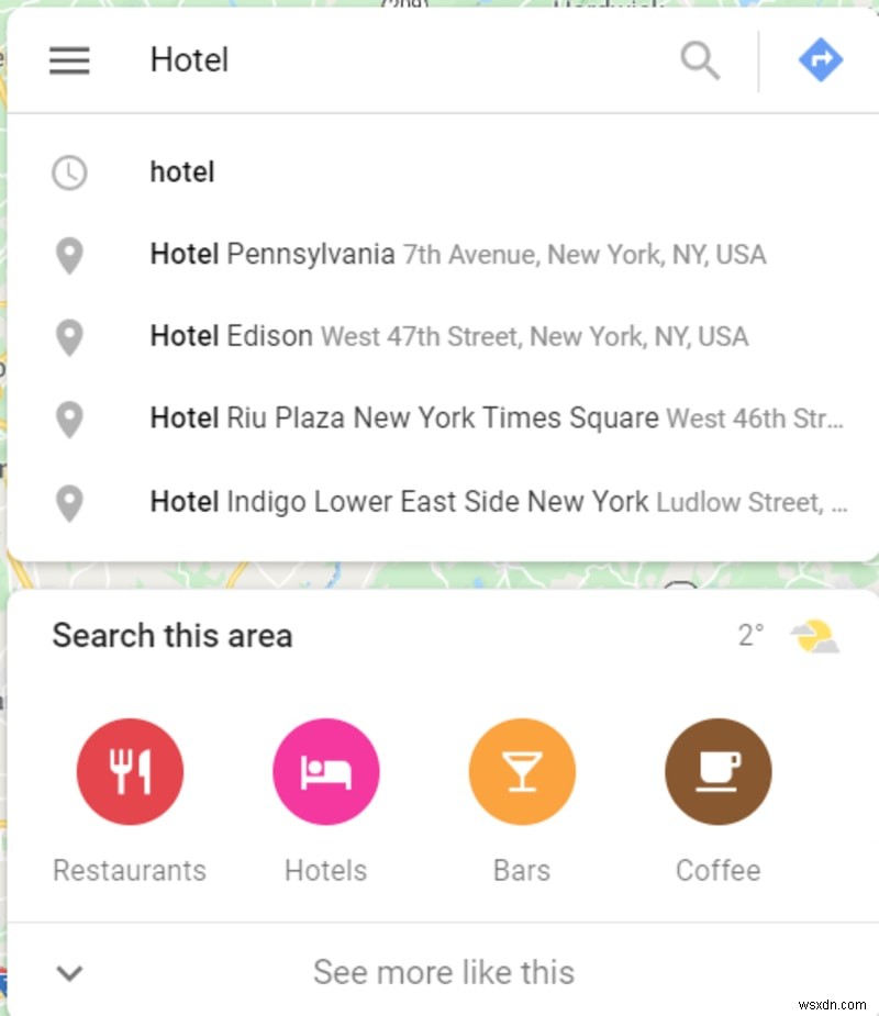 Googleマップで遠隔地の近くの場所を探索する方法 