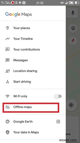 Googleマップをオフラインで使用する方法 