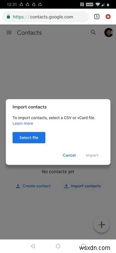 Gmailの連絡先をあるアカウントから別のアカウントに転送する方法 