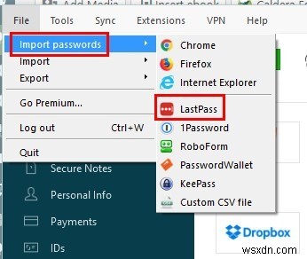 LastPassからDashlaneにパスワードをインポートする方法 