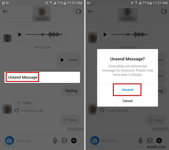 Instagramでボイスメッセージを送信する方法 