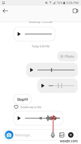 Instagramでボイスメッセージを送信する方法 