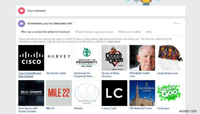 Facebookのどの広告主があなたの情報を持っているかを特定する方法 