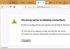 Firefoxプロキシサーバー接続拒否エラーを修正する方法 