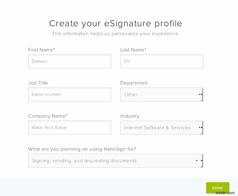 HelloSignを使用してオンラインでドキュメントに署名する方法 