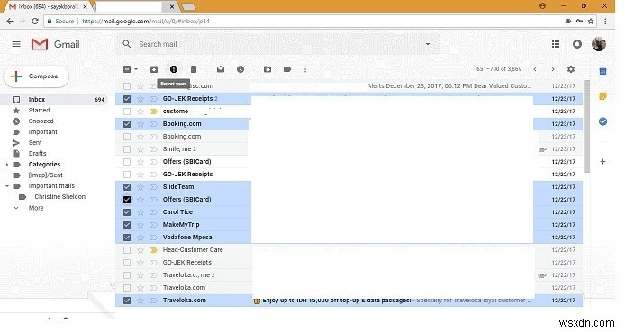 Gmailで不要なメールをブロックする方法 