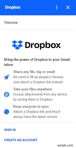 GmailアカウントからDropboxにアクセスする方法 