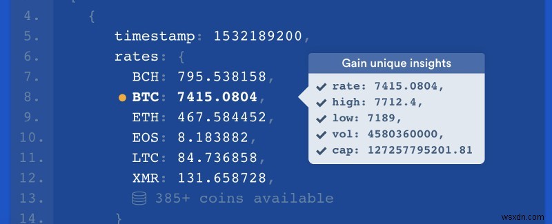 Coinlayer API：プロジェクトのライブ暗号通貨価格を表示する簡単な方法 