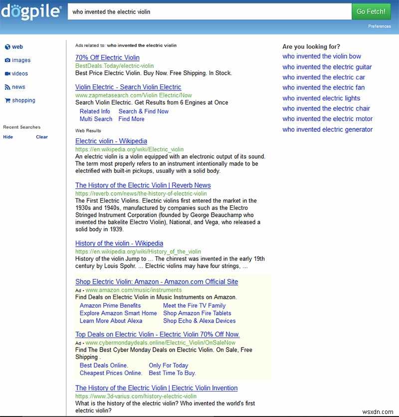 他の検索エンジンとGoogleの比較 