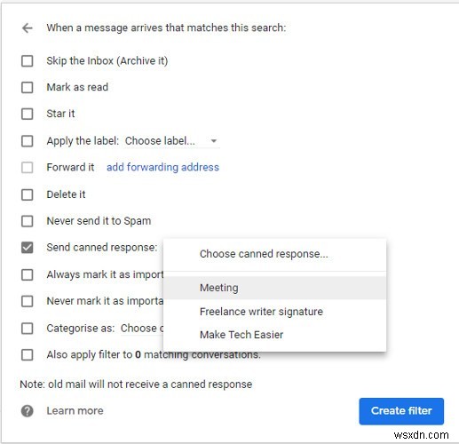 Gmailで自動返信として定型応答を送信する方法 