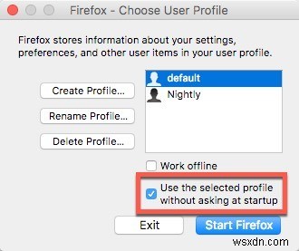 FirefoxQuantumとFirefoxNightlyを同時に実行する方法 