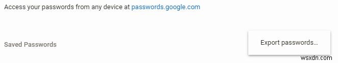 GoogleChromeでパスワードをダウンロードする方法 