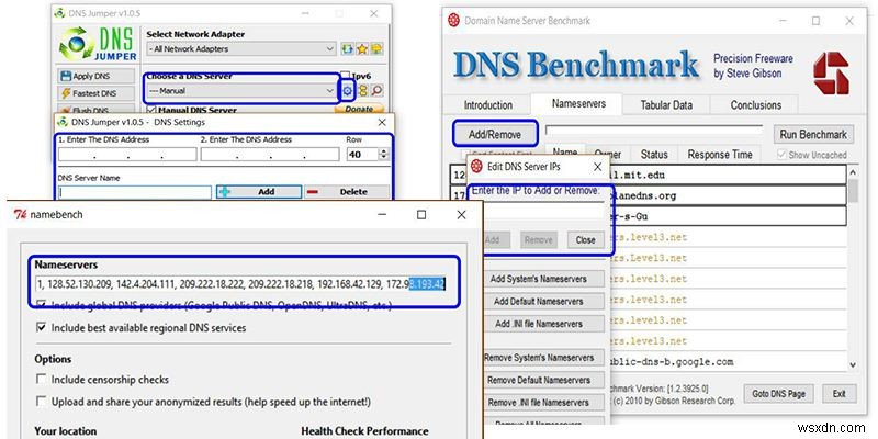 最適な代替DNSサーバーを見つける方法 