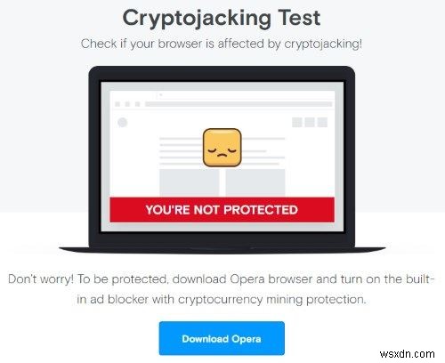 Webブラウザのクリプトジャッキング保護をテストする方法 