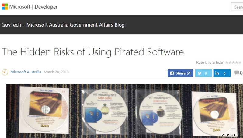 海賊版ソフトウェアを使用することの危険性と、今すぐ停止する必要がある理由 