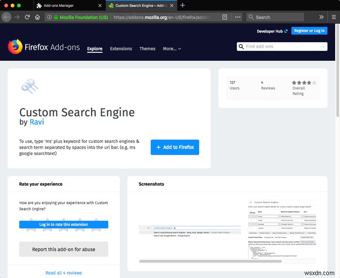 Firefoxで検索エンジンを追加、作成、管理する方法 