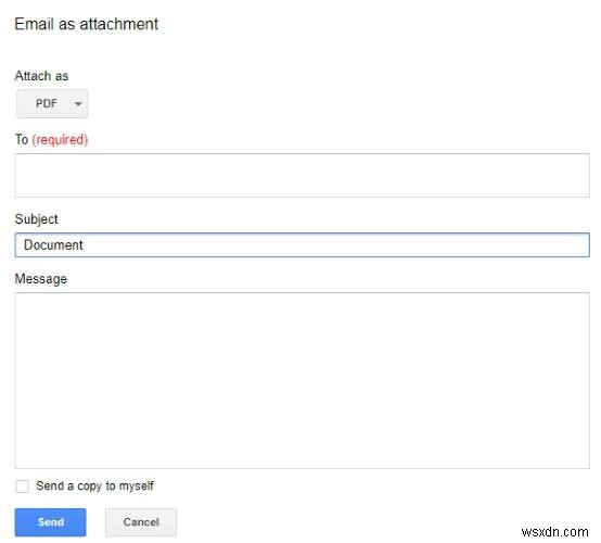 メールでGoogleドキュメントを効率的に共有または送信する方法 