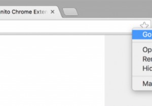 Chromeでシークレットモードで現在のタブを開く方法 