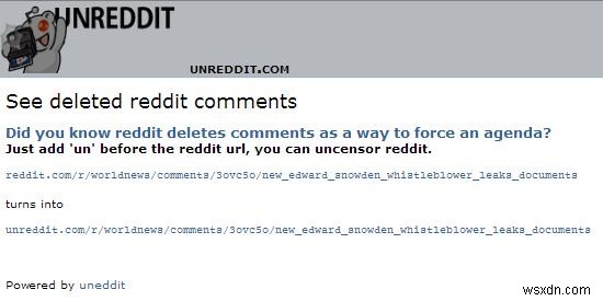 Redditの削除されたコメントにアクセスする簡単な方法 
