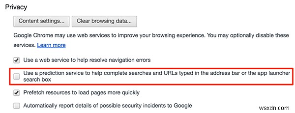 ChromeとSafariで検索候補を無効にする方法 