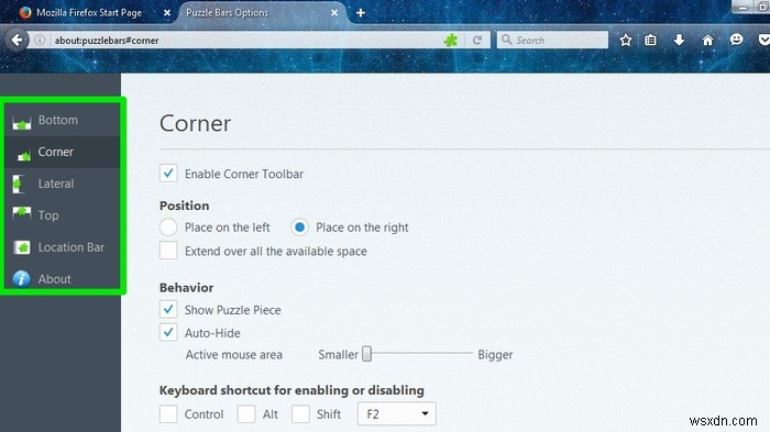 Firefoxアイコンバーを簡単に復元 