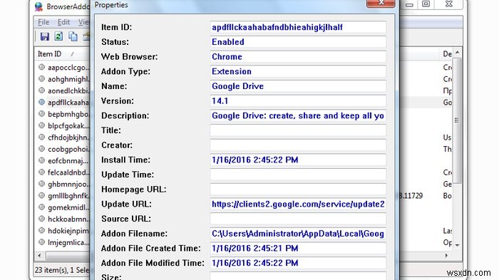 BrowserAddonsView：すべてのブラウザ拡張機能を1か所で表示 