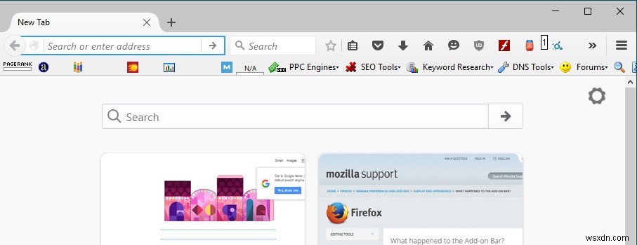 Firefoxから卑劣なツールバーを削除する 