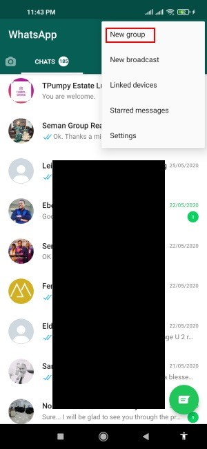 WhatsAppグループを作成および管理する方法 