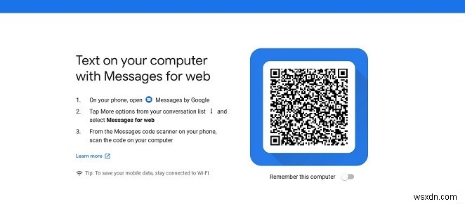 デスクトップでGoogleメッセージを使用する方法 