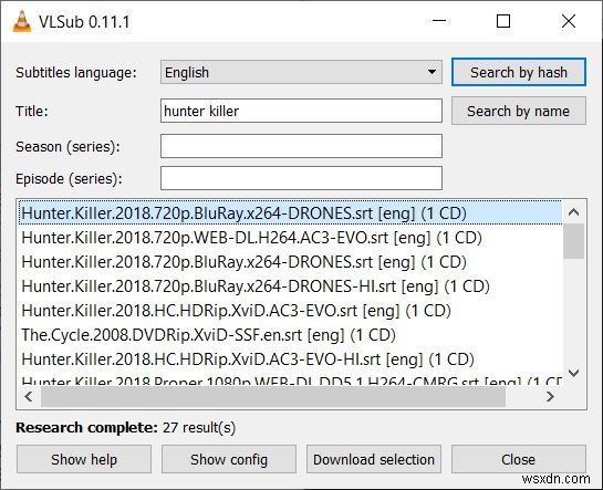 VLCで字幕を自動的にダウンロードする方法 