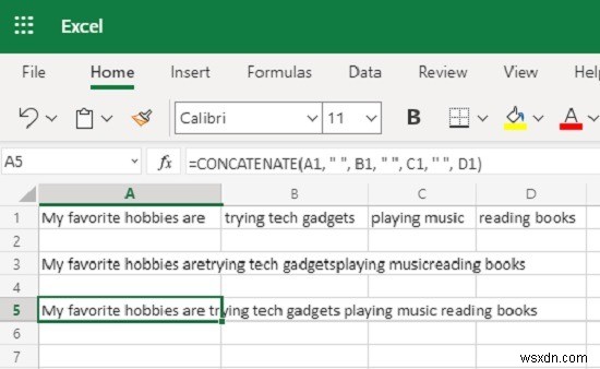 Excelで連結関数を使用する方法 