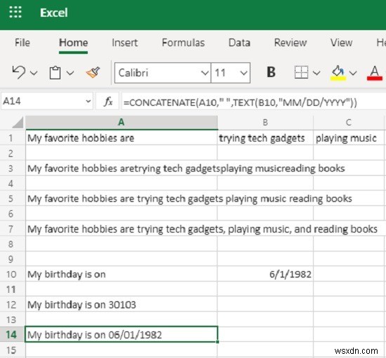 Excelで連結関数を使用する方法 