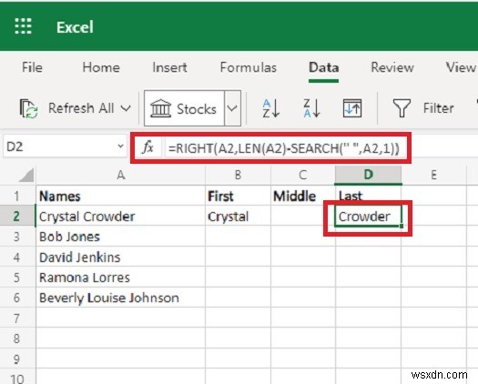 MicrosoftExcelでセルを分割する3つの方法 