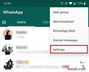WhatsAppで開封確認をオフにする方法 