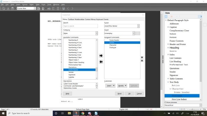 集中的な執筆のためにLibreOfficeで調整されたツールバーを作成する方法 