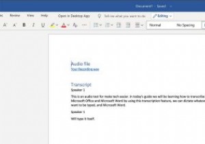 MicrosoftWord365で音声を書き写す方法 