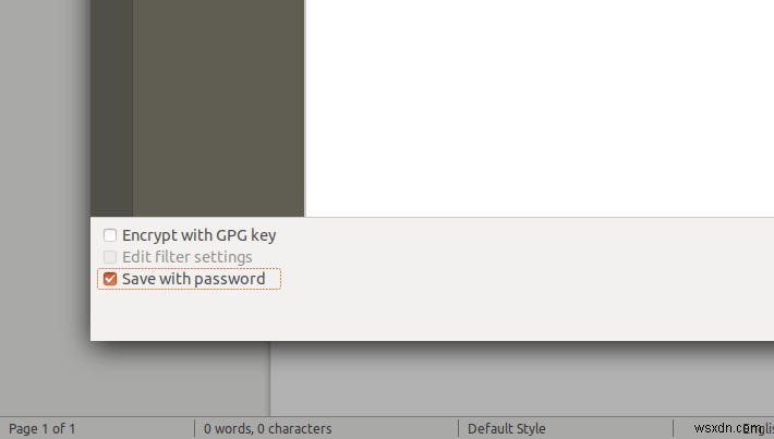 LibreOfficeでドキュメントを暗号化する方法 
