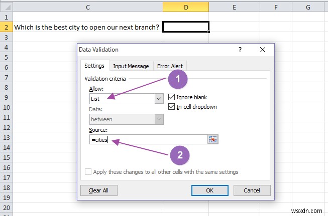 MicrosoftExcelでドロップダウンリストを作成する方法 