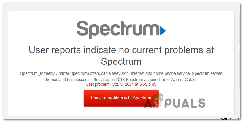 Spectrumの「内部サーバーエラー」を修正する方法 