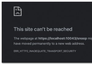 ChromeでERR_HTTP2_Inadequate_Transport_Securityエラーを修正する方法 