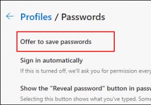 Windows 10のMicrosoft Edgeでパスワードの保存を有効・無効にする3つの方法